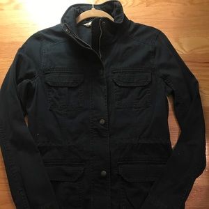 Hollister button and zip up jacket
